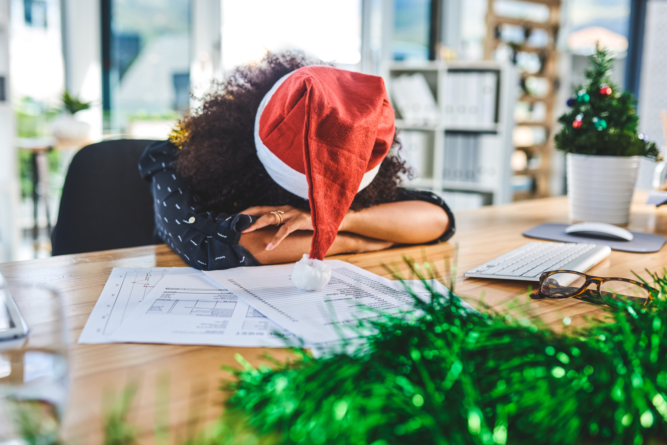 Kwart werknemers kampt met decemberstress